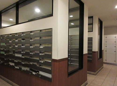 ライオンズステーションタワー松戸9階 集合郵便受　※前回募集時／2024年2月の写真