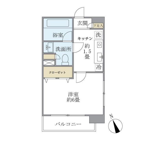 エコロジー白山レジデンス5階 間取