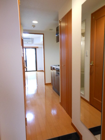 グランド・ガーラ西麻布9階 姿見鏡付き玄関