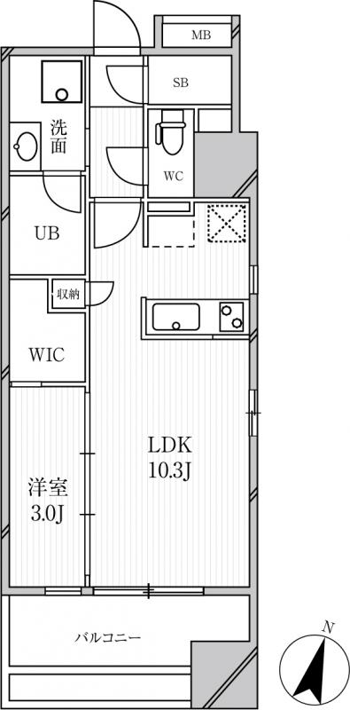 GRAN PASEO明大前3階 間取り図