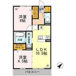 セレニティーステージ302号室 間取