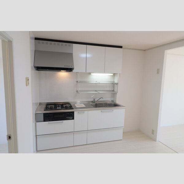 グリーンパークマルオカ203号室 3口ガスシステムキッチン