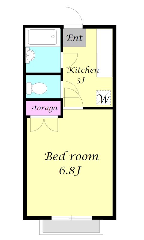 ヴィレヂ・ハピネス5（参番館）1階 間取図