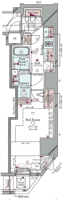 コンシェリア麻布 ＰＬＡＴＩＮＵＭ ＳＱＵＡＲＥ3階 同タイプ別住戸写真となります。現況と異なる場合がございます。