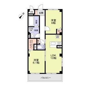 フィレ・デ・フルール106号室 間取