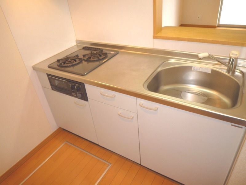 アビタシオン1階 ★2口ガスキッチン グリル付き