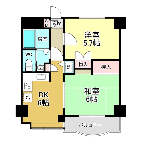 マキシムIK6103号室 間取
