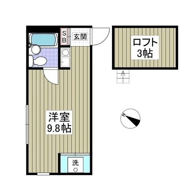 ブルーメヤツカ38203号室 間取
