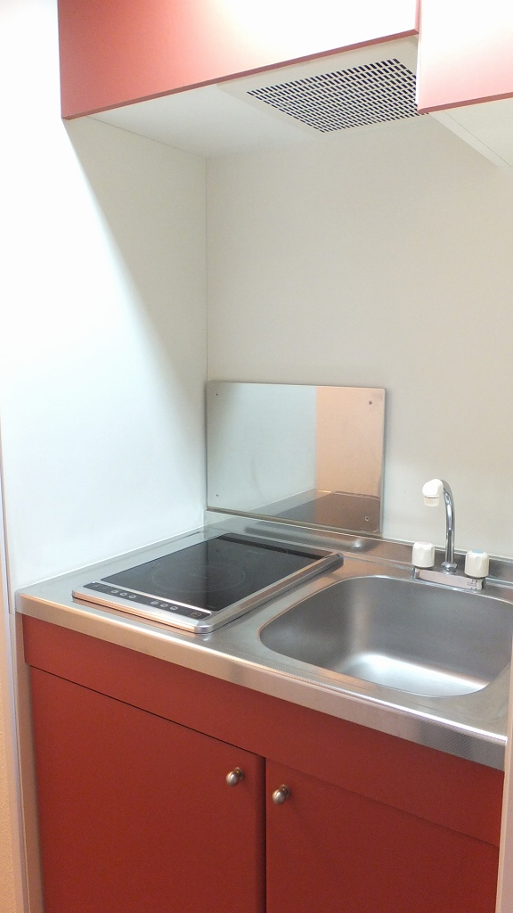 レオパレスサンセリテ上之 2口の電気コンロ付き