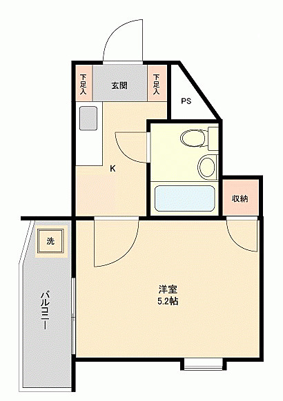 ハイタウン横浜東2階 間取