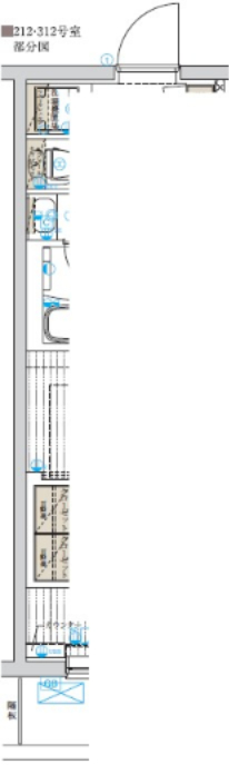 GENOVIA世田谷桜0312号室 312号室 部分図