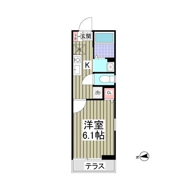 リポス瀬谷A棟101号室 間取