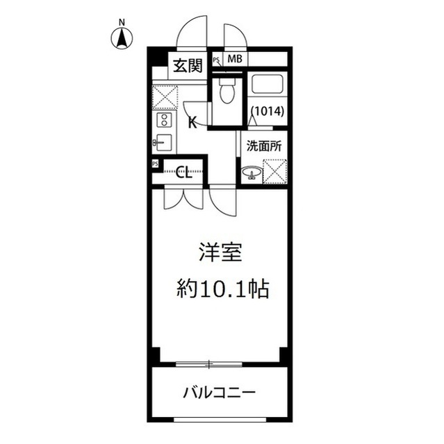 アンプルール フェール Surie202号室 間取