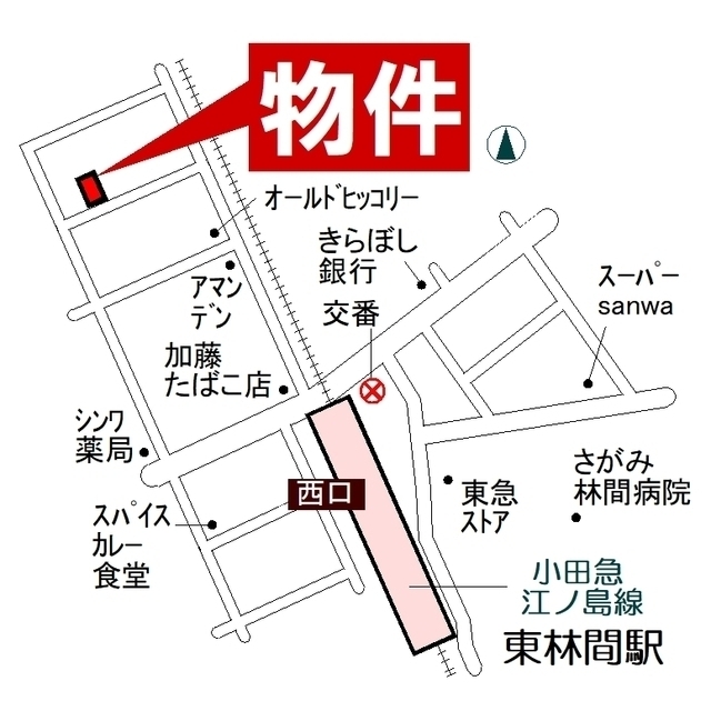 シティハイム大島0202号室 地図