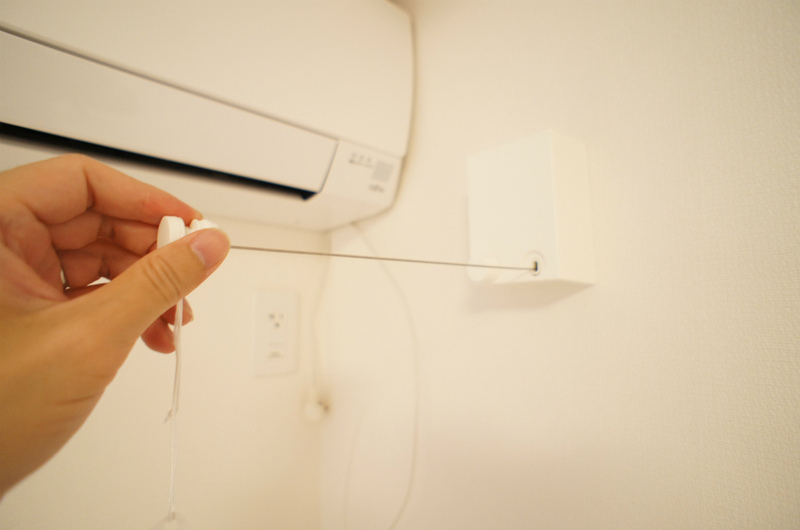 リブリ・ルピナス2階 室内干しワイヤー