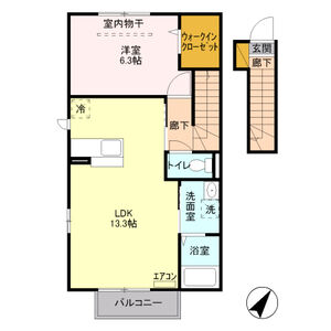 サンヒルズ・サクラ203号室 間取