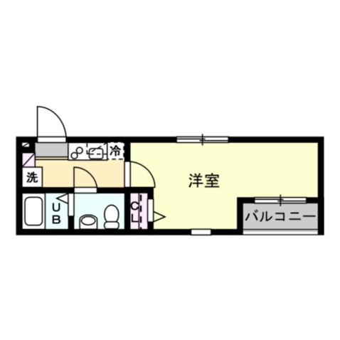 ベイルーム武蔵中原202号室 間取
