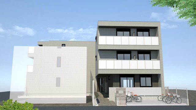 Masoin・Courage201号室 外観パース