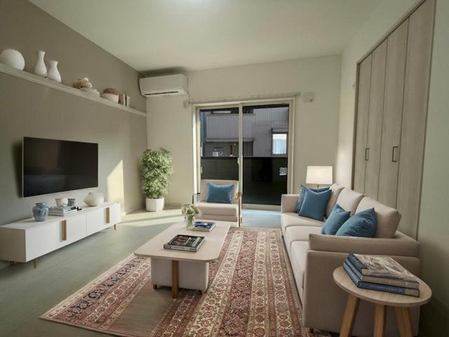 カーサモア船橋0102号室 室内に家具を置いたAIイメージとなります。実際のお部屋は内見時にご確認ください。