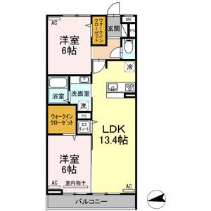 メゾン　アムール302号室 間取