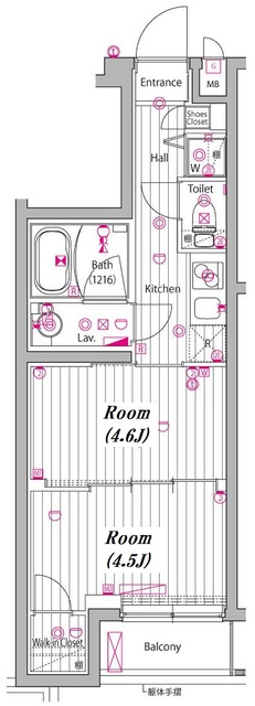 ガーラ・ヴィスタ練馬5階 間取