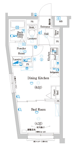ラフィスタ二子玉川1階 間取