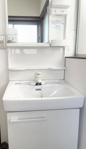 ペットと一緒に暮らせる千葉市稲毛区黒砂戸建 洗面
