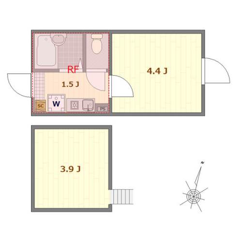 ノーザンロード志茂3階 間取
