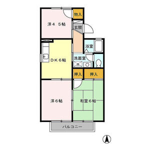ヴィラモデルナ　A202号室 間取