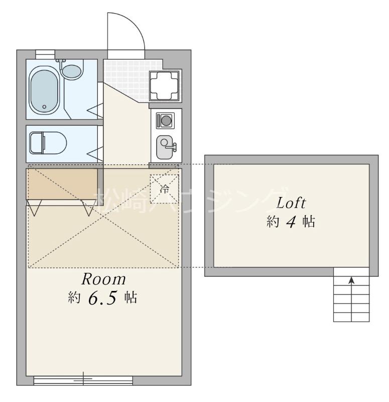 サンパレス中野2階 間取