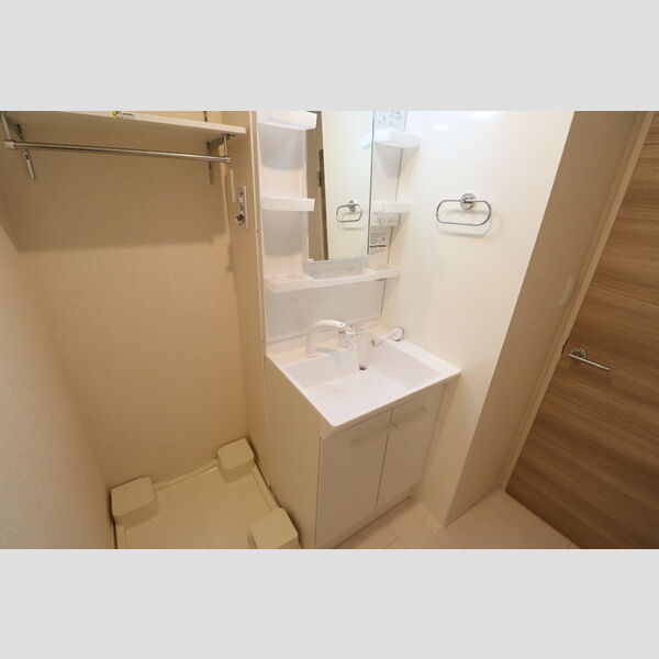 クレールK203号室 洗髪洗面化粧台・室内洗濯機置き場