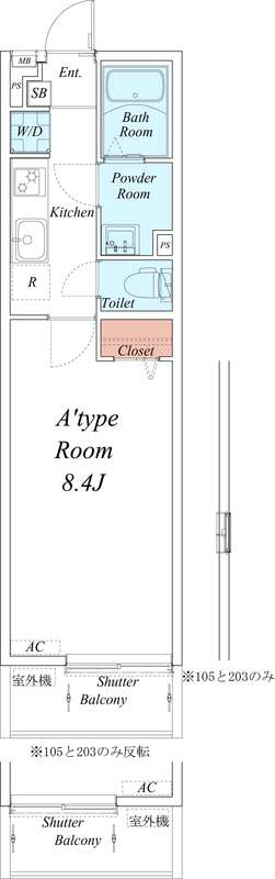 リブリ・WINROSE1階 間取