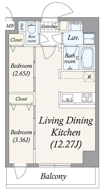 ＧＲＡＮ ＰＡＳＥＯ 谷在家2階 敷金礼金ゼロ/仲介手数料無料/フリーレント２か月
