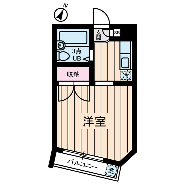 伽羅ハイツ0307号室 間取