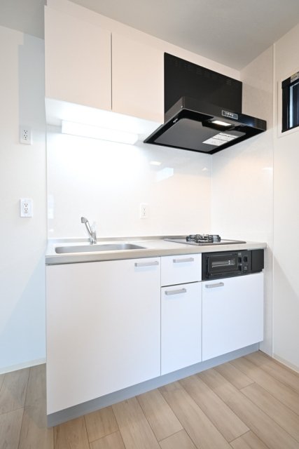 フェリデンシア御嶽山4階 システムキッチン（2口ガスコンロ・グリル付）