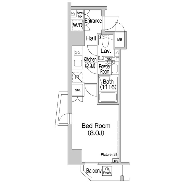 エルスタンザ平河町7階 間取