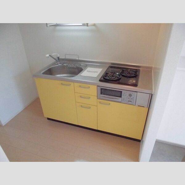 フローラルガーデン206号室 ■グリル付ガス2口システムキッチン■