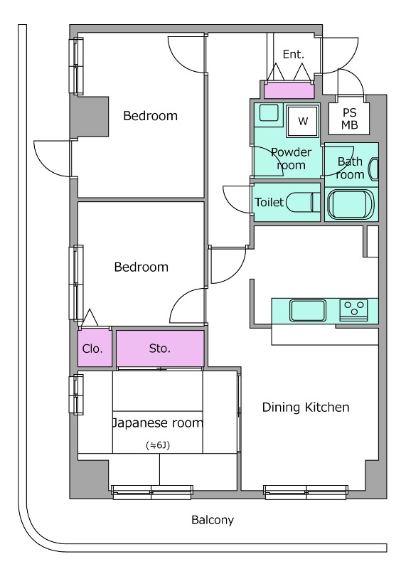 ビエラコート南浦和3階 間取