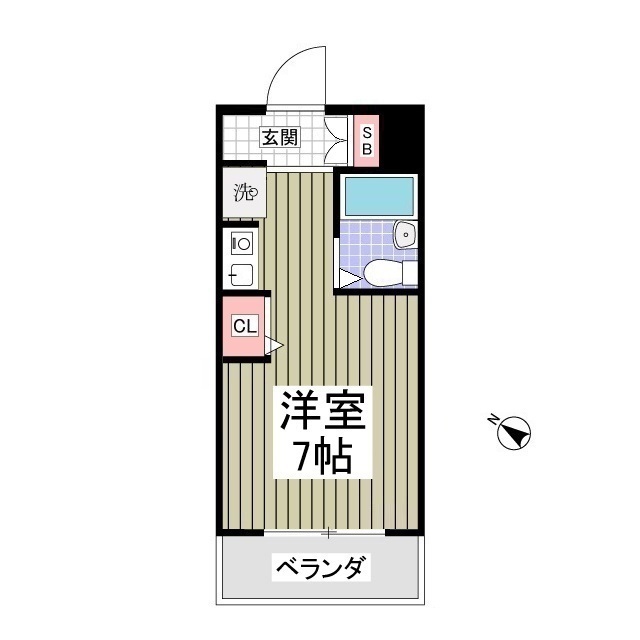 サンマールかしわ台302号室 間取