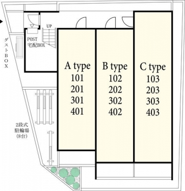 リブリ・川崎Ⅱ1階 共用部分