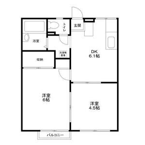 エステートピア原4106号室 間取