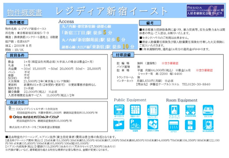 レジディア新宿イースト6階 部屋その他