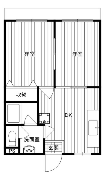 ダイヤハイツ101号室 間取
