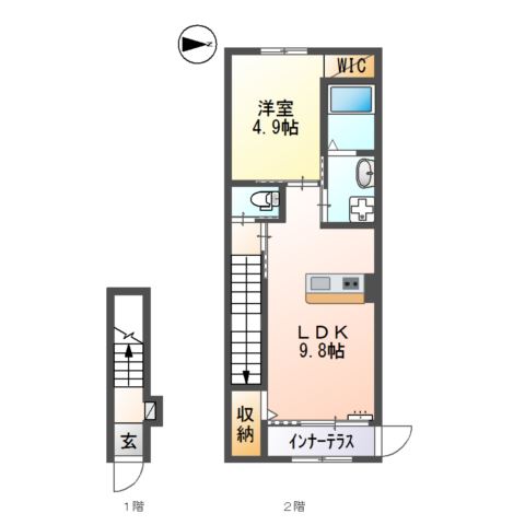 メゾン　ウィステリア202号室 間取