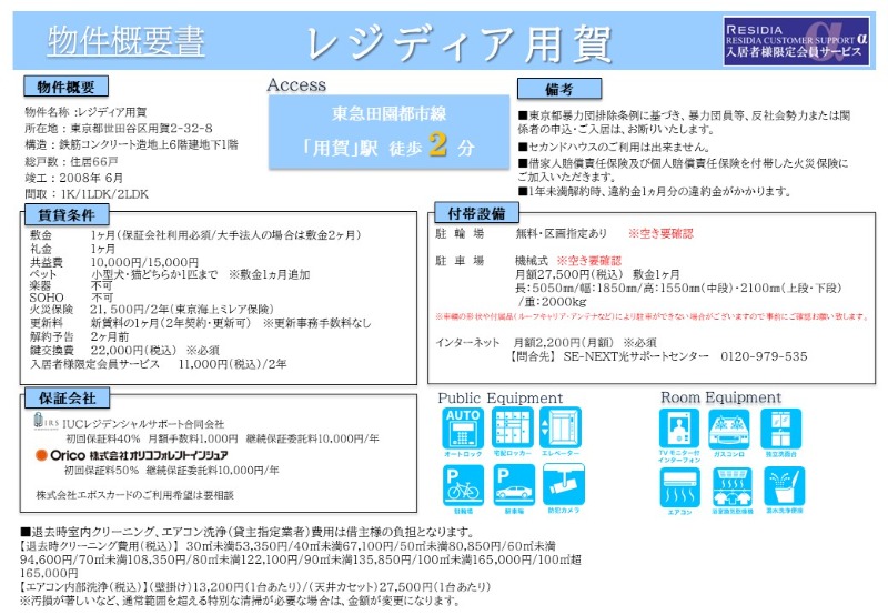 レジディア用賀2階 部屋その他
