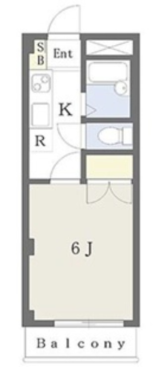 クロノス霞が関South2階 間取