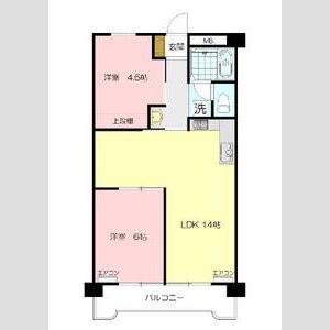 田園ドミール205号室 間取