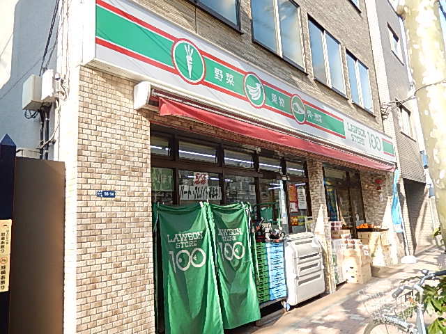 ガーラ・シティ門前仲町 【コンビニエンスストア】「ローソンストア１００」まで34ｍ