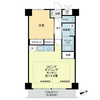 ライオンズマンション大倉山2階 間取