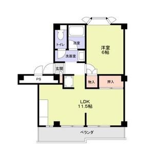 シェモア’87303号室 間取